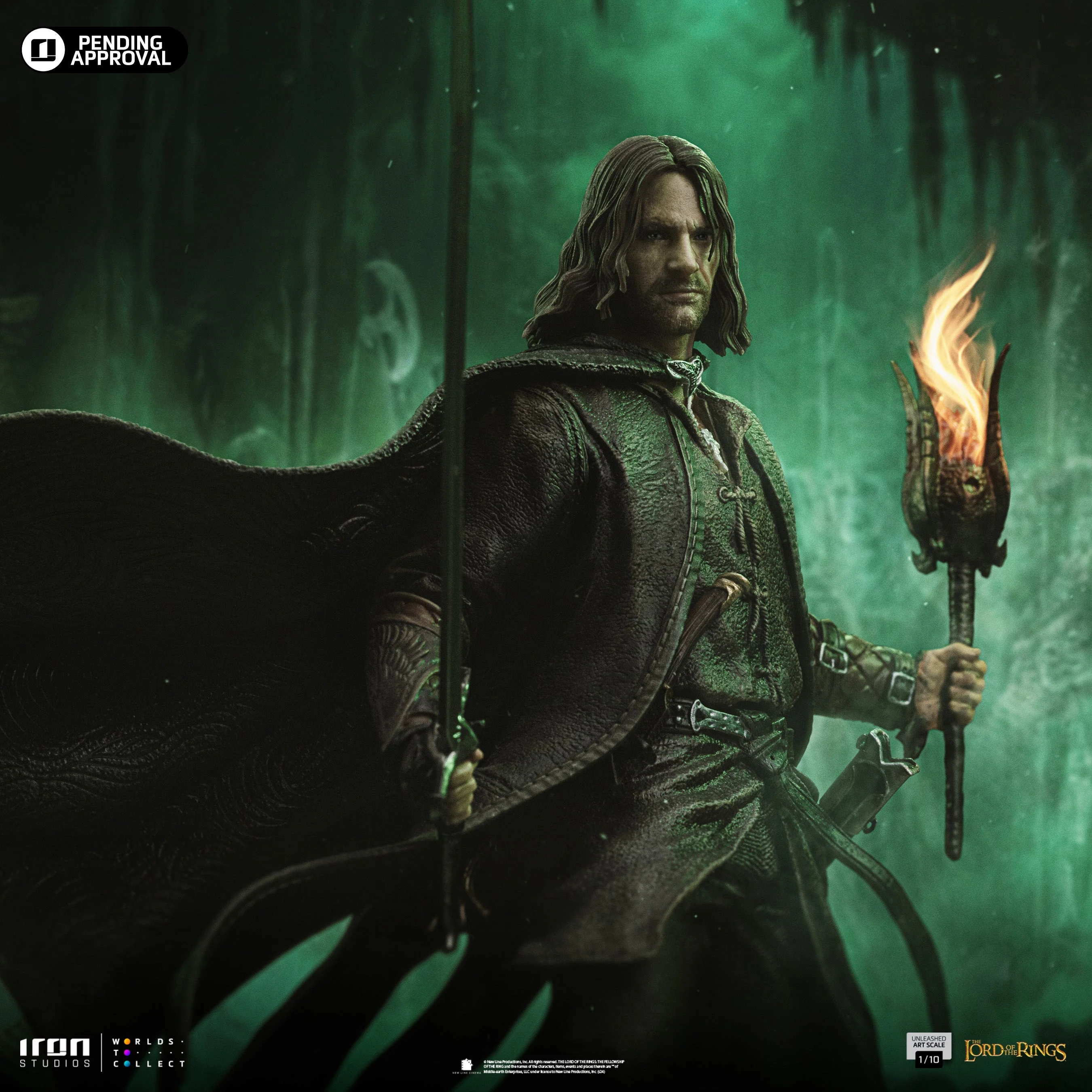 Aragorn Unleashed - The Lord of the Rings - Art Scale 1/10 - Iron Studios - Image 3