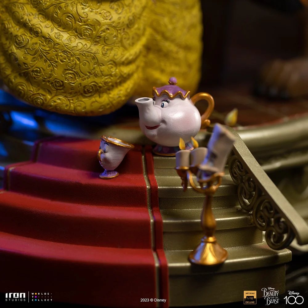 Statue Beauty and The Beast Deluxe  Disney 100th  Beauty and The Beast  Art Scale 1/10  Iron Studios - Image 9