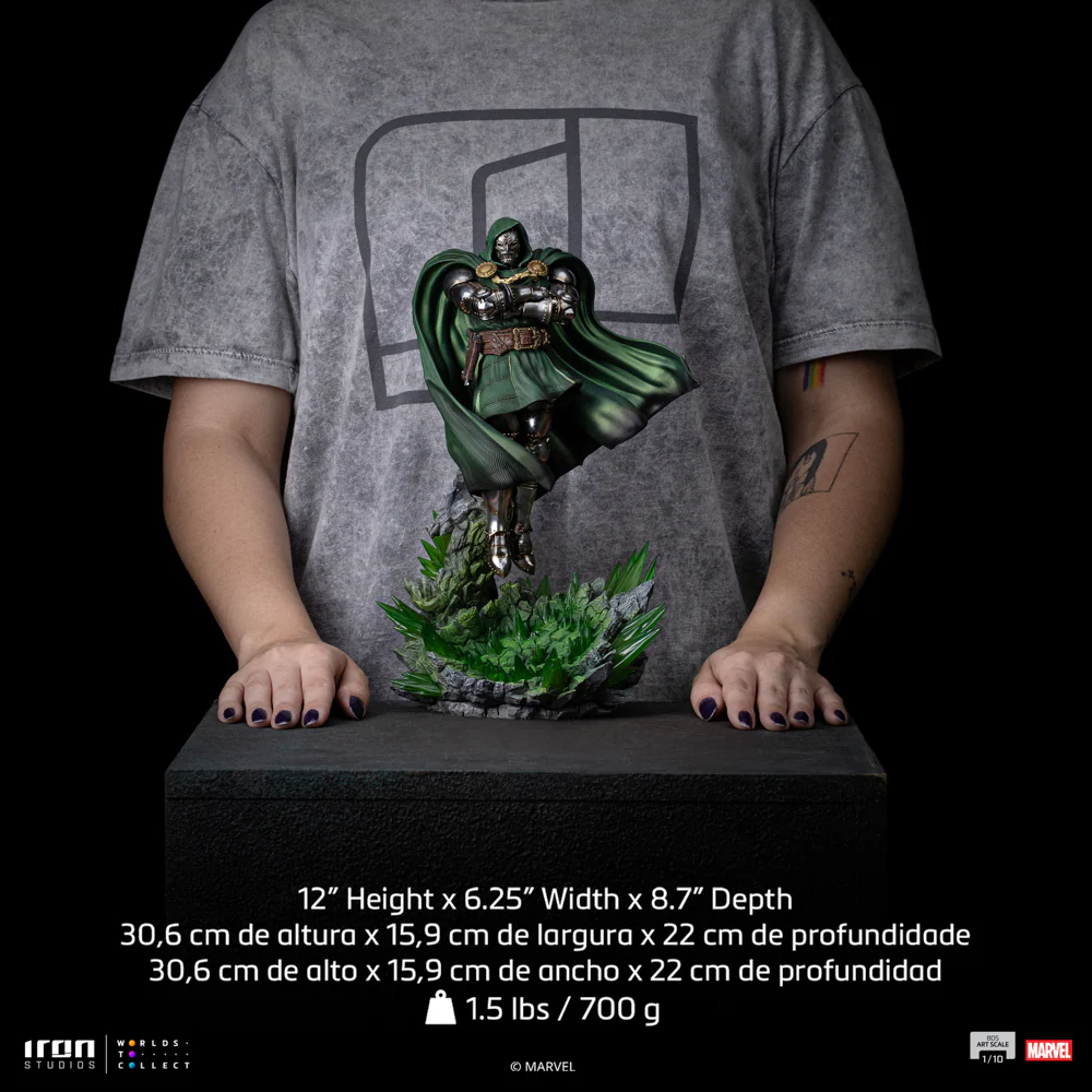 Digital Pre-Order - Statue Doctor Doom - Infinity Gauntlet Diorama - Art Scale 1/10 - Iron Studios - Image 6