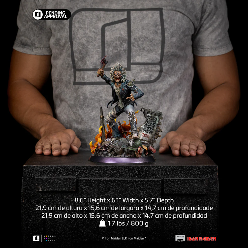 Digital Pre-Order - Statue Eddie (50th Year Anniversary) - Iron Maiden - Art Scale 1/10 - Iron Studios - Image 14