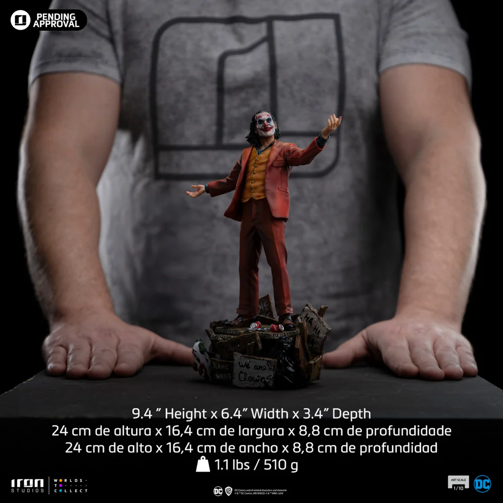 Digital Pre-Order - Statue Joker (Arthur Fleck) - Joker - Deluxe Art Scale 1/10 - Iron Studios - Image 9