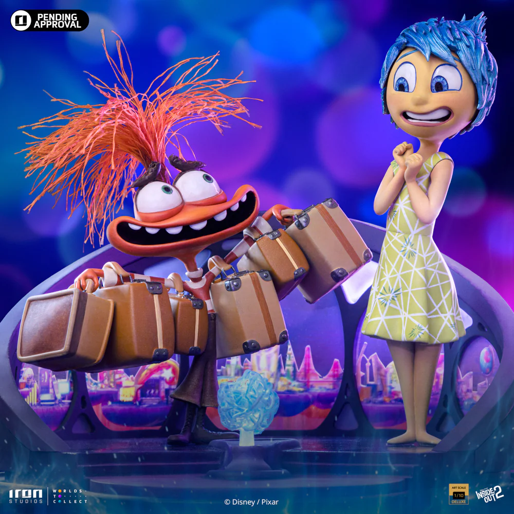 Digital Pre-Order - Statue Joy and Anxiety Deluxe - Inside Out 2 - Art Scale 1/10 - Iron Studios - Image 2