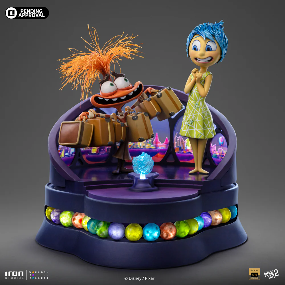 Digital Pre-Order - Statue Joy and Anxiety Deluxe - Inside Out 2 - Art Scale 1/10 - Iron Studios - Image 3