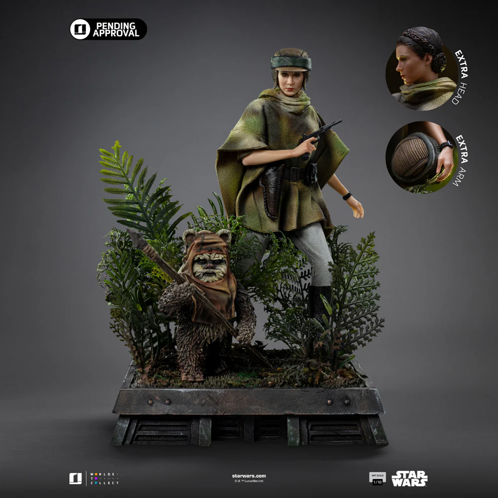 Digital Pre-Order - Statue Leia and Wicket - Star Wars Episode VI - Art Scale 1/10 - Iron Studios - Image 3