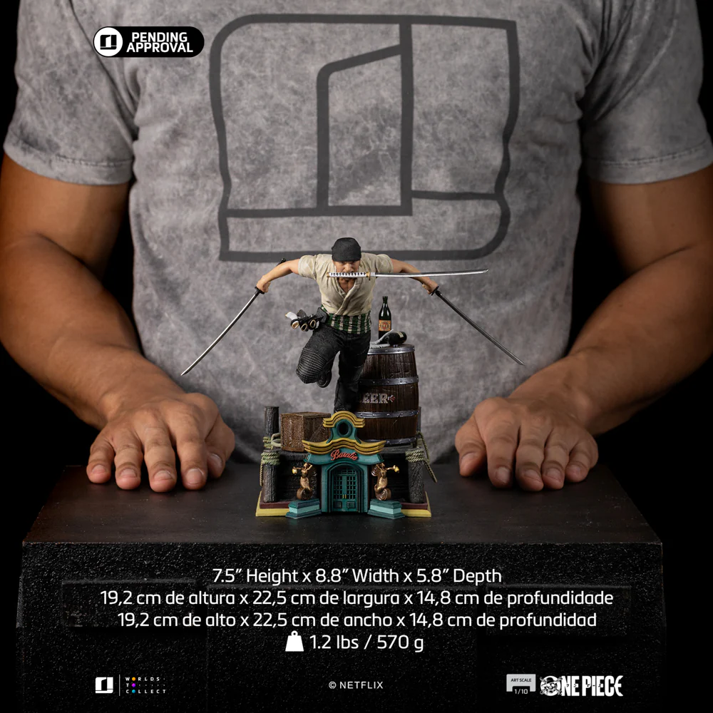 Digital Pre-Order - Statue Roronoa Zoro - One Piece - Art Scale 1/10 - Iron Studios - Image 4