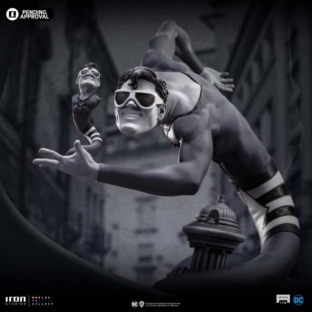 Statue Plastic Man (Black and White Version) – DC Comics – Art Scale 1/10 – Iron Studios - Image 2