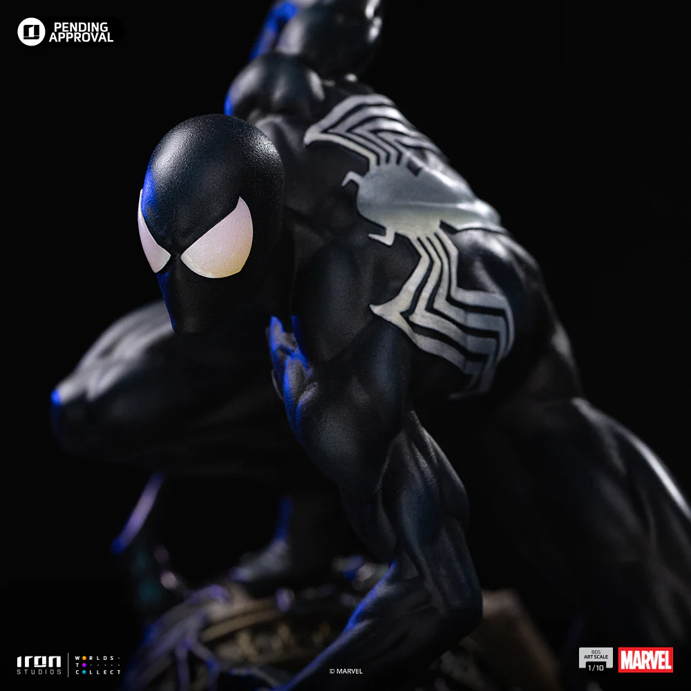 Pre-Order - Statue Spider-Man Black Costume - Marvel Comics Series 7 - Art Scale 1/10 - Iron Studios - Image 12