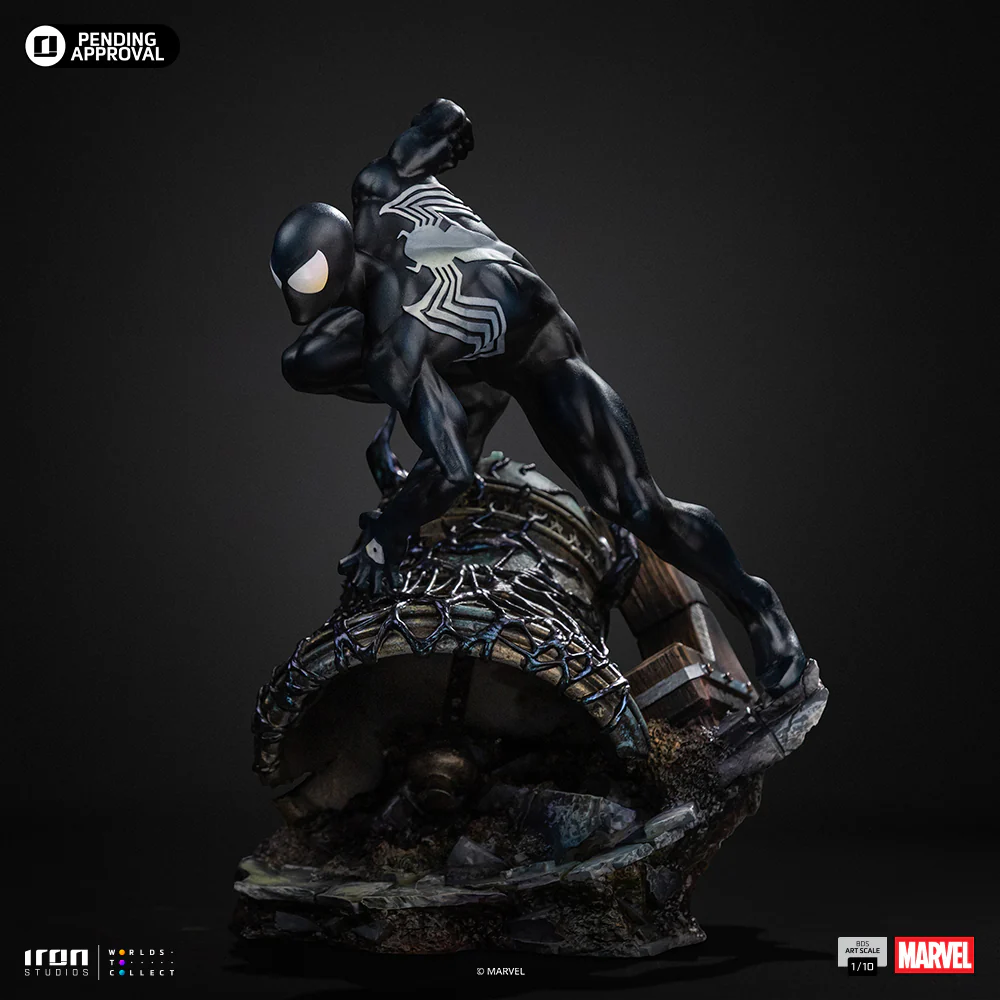 Pre-Order - Statue Spider-Man Black Costume - Marvel Comics Series 7 - Art Scale 1/10 - Iron Studios - Image 6