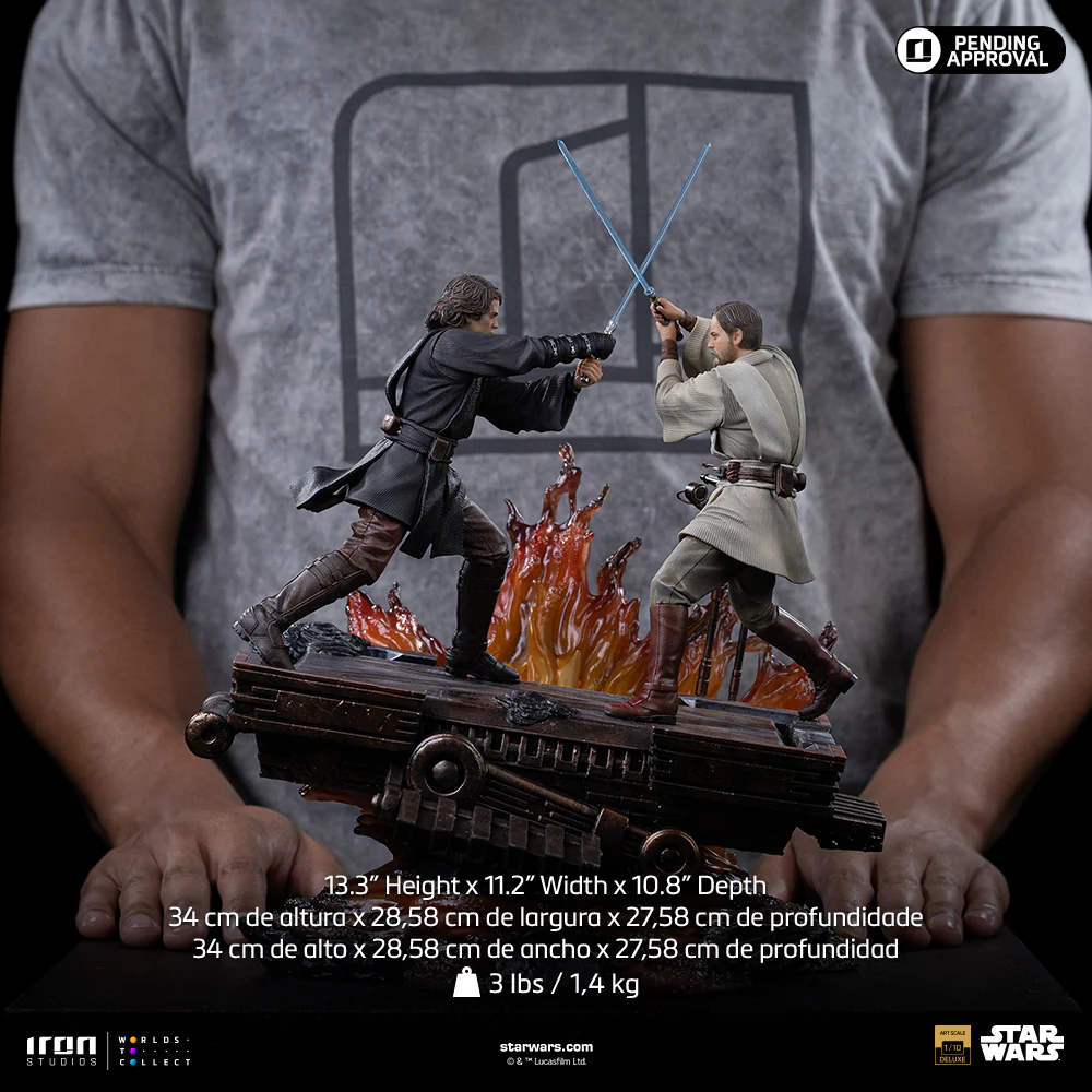 Pre-Order - Statue Anakin vs Obi-Wan (Revenge of the Sith 20th Years Anniversary) – Star Wars – Art Scale 1/10 – Iron Studios - Image 17