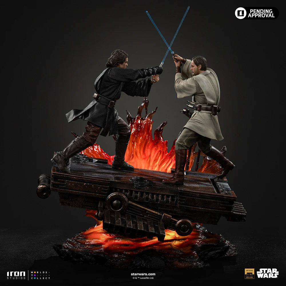 Pre-Order - Statue Anakin vs Obi-Wan (Revenge of the Sith 20th Years Anniversary) – Star Wars – Art Scale 1/10 – Iron Studios - Image 5