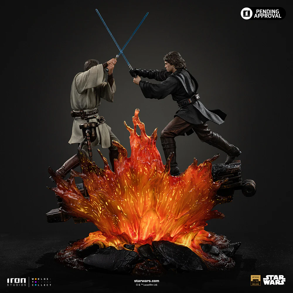 Pre-Order - Statue Anakin vs Obi-Wan (Revenge of the Sith 20th Years Anniversary) – Star Wars – Art Scale 1/10 – Iron Studios - Image 6