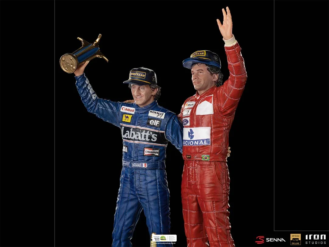 Ayrton Senna and Alain Prost Deluxe Signed by Alain Prost Version - The Last Podium - Art Scale 1/10 - Iron Studios - Image 6