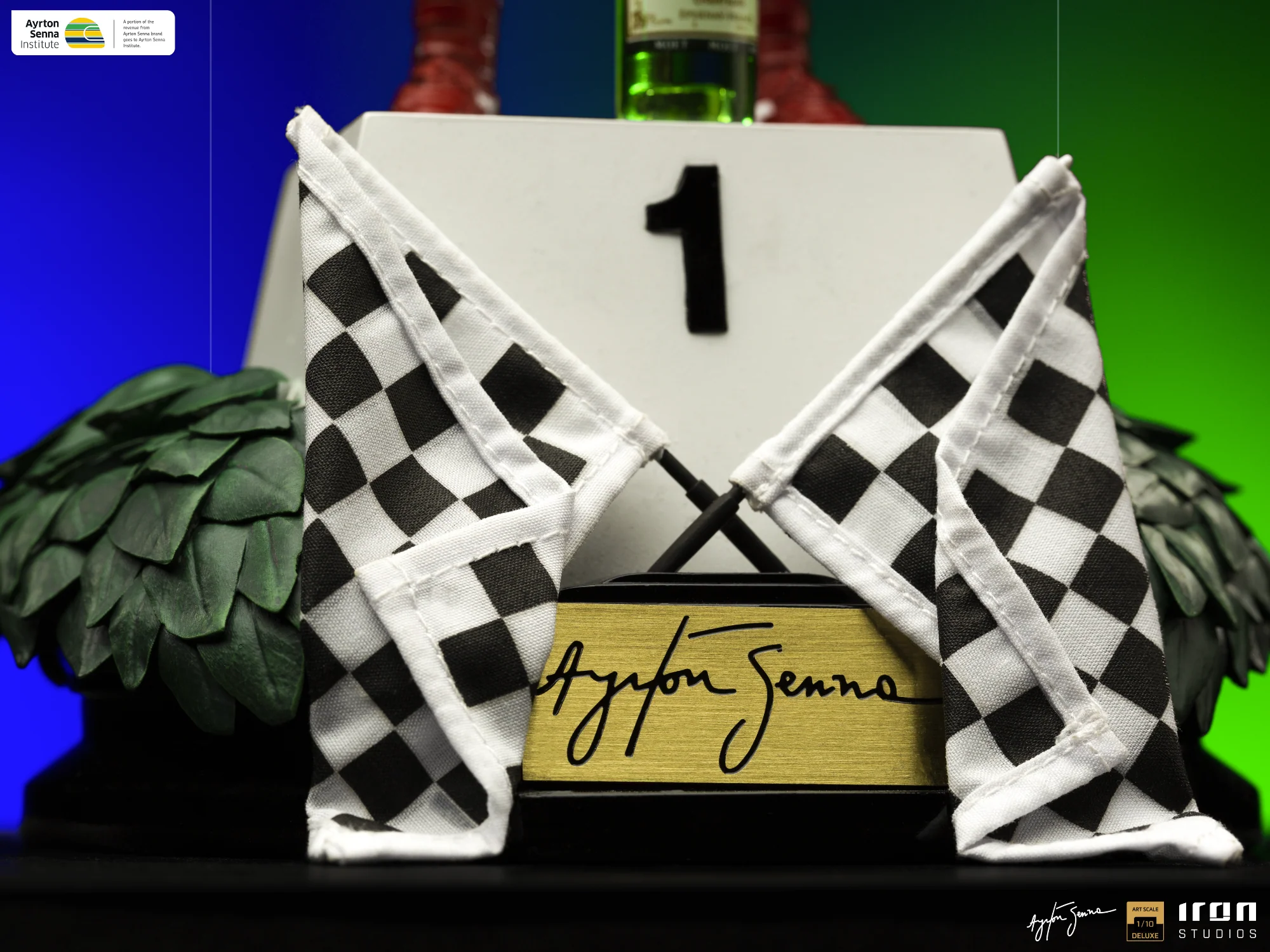 Ayrton Senna Deluxe - GP Brazil 1991 - Art Scale 1/10 - Iron Studios - Image 4