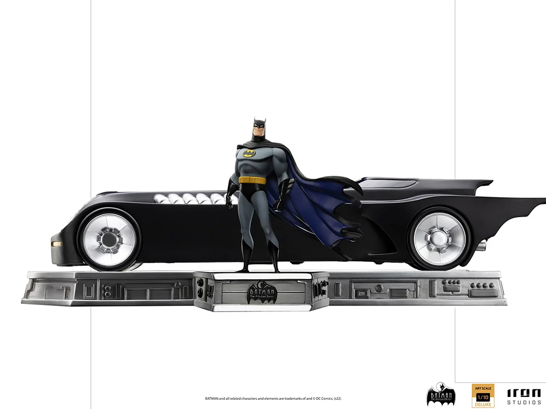 Batman and Batmobile Deluxe - Batman Animated Series - Art Scale 1/10 - Iron Studios - Image 4