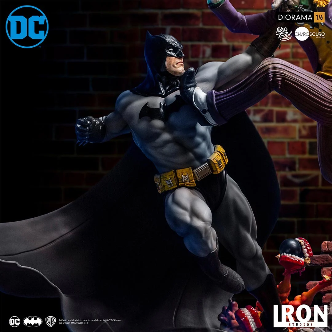 Statue Batman Vs Joker - Dc Comics By Ivan Reis - Battle Diorama 1/6 - Iron Studios - Image 4