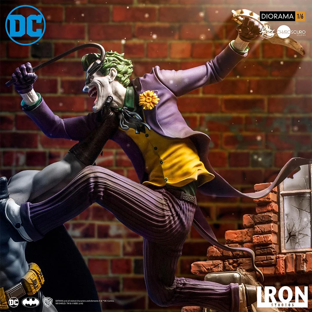 Statue Batman Vs Joker - Dc Comics By Ivan Reis - Battle Diorama 1/6 - Iron Studios - Image 5