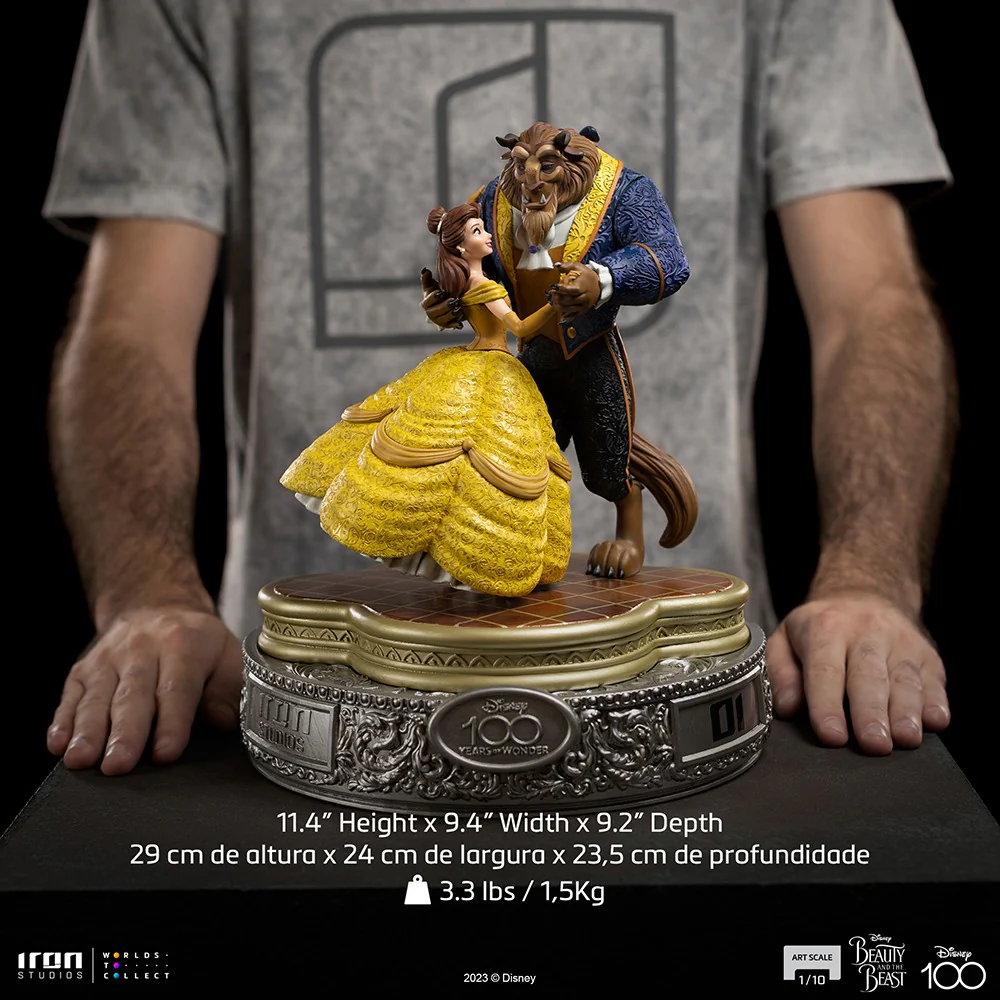 Beauty and The Beast 100 Years Version Disney 100th Beauty and The Beast Art Scale 1/10 Iron Studios - Image 7