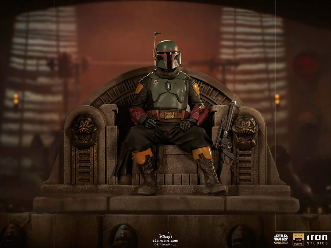 Boba Fett on Throne - Star Wars: The Mandalorian - Art Scale 1/10 - Iron Studios - Image 2
