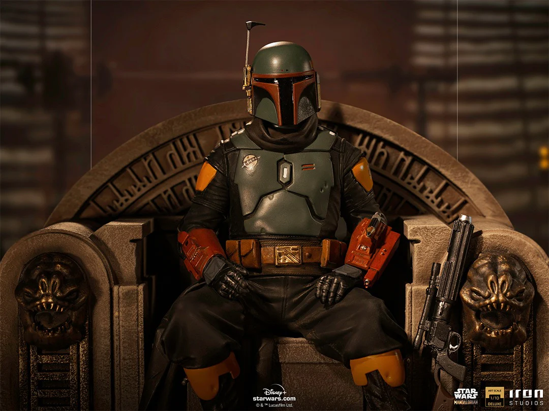 Boba Fett on Throne - Star Wars: The Mandalorian - Art Scale 1/10 - Iron Studios - Image 3