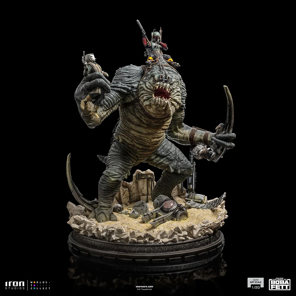 Boba Fett and Rancor - Star Wars: The Book of Boba Fett - Demi Art Scale 1/20 - Iron Studios - Image 3