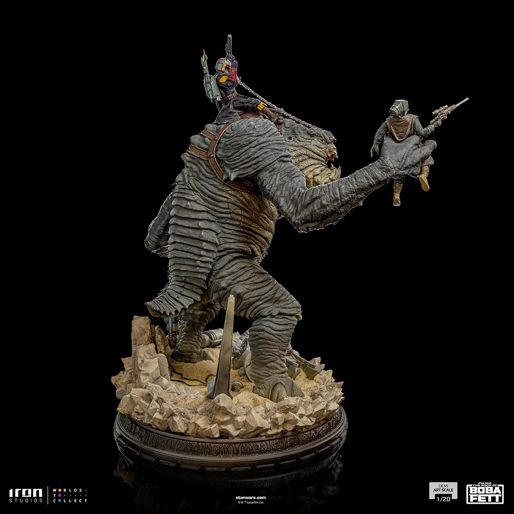 Boba Fett and Rancor - Star Wars: The Book of Boba Fett - Demi Art Scale 1/20 - Iron Studios - Image 4