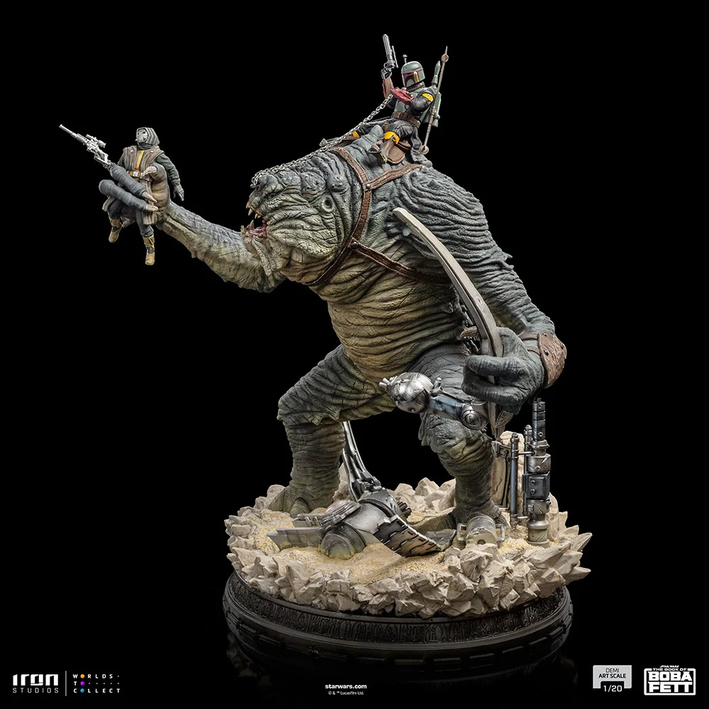Boba Fett and Rancor - Star Wars: The Book of Boba Fett - Demi Art Scale 1/20 - Iron Studios - Image 6