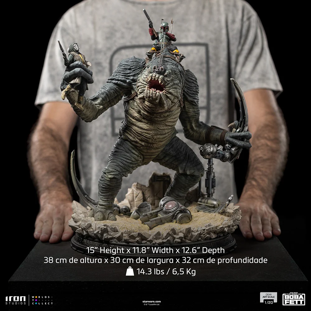Boba Fett and Rancor - Star Wars: The Book of Boba Fett - Demi Art Scale 1/20 - Iron Studios - Image 7
