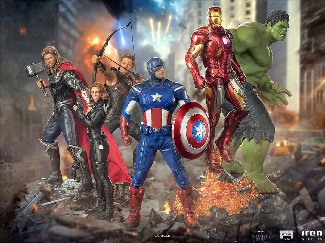 Captain America (Battle of New York) - The Infinity Saga - BDS Art Scale 1/10 - Iron Studios - Image 8