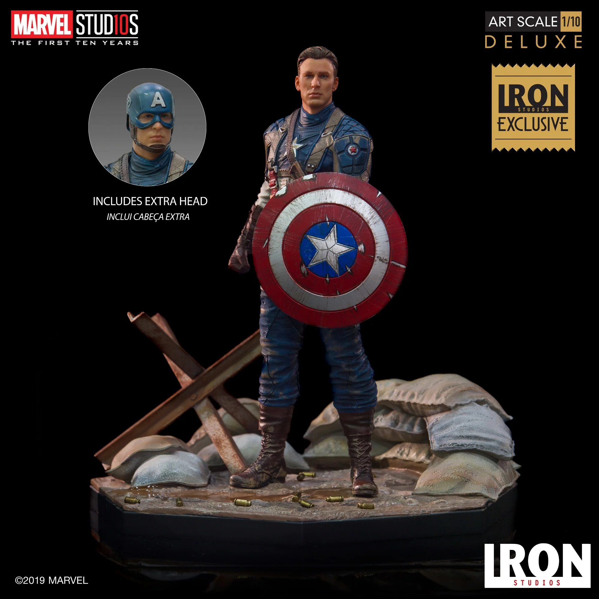 Statue Captain America - MCU 10 Years - Marvel - Art Scale 1/10 - Iron Studios - Image 5