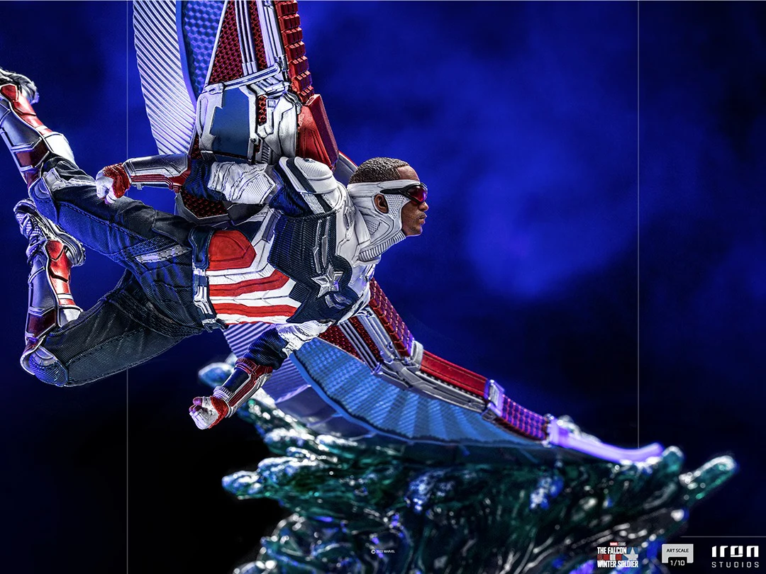 Captain America Sam Wilson - The Falcon and the Winter Soldier - BDS Art Scale 1/10 - Iron Studios - Image 3