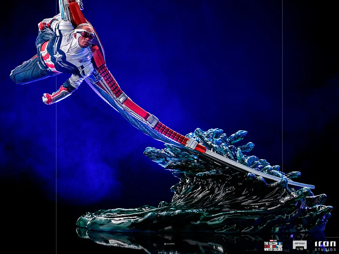 Captain America Sam Wilson - The Falcon and the Winter Soldier - BDS Art Scale 1/10 - Iron Studios - Image 4