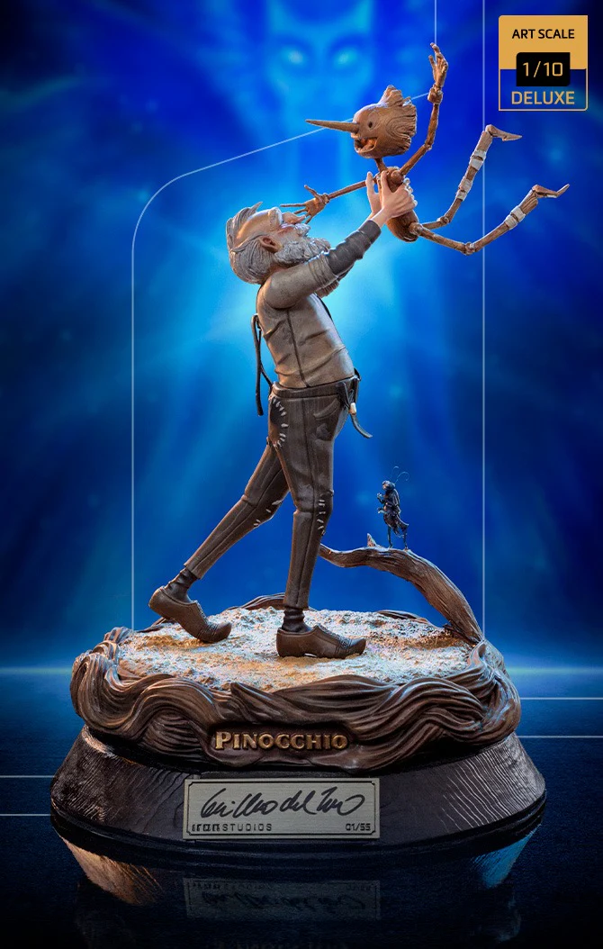 Geppetto & Pinocchio Deluxe (Signed Version)  Pinocchio  Art Scale 1/10  Iron Studios - Image 2