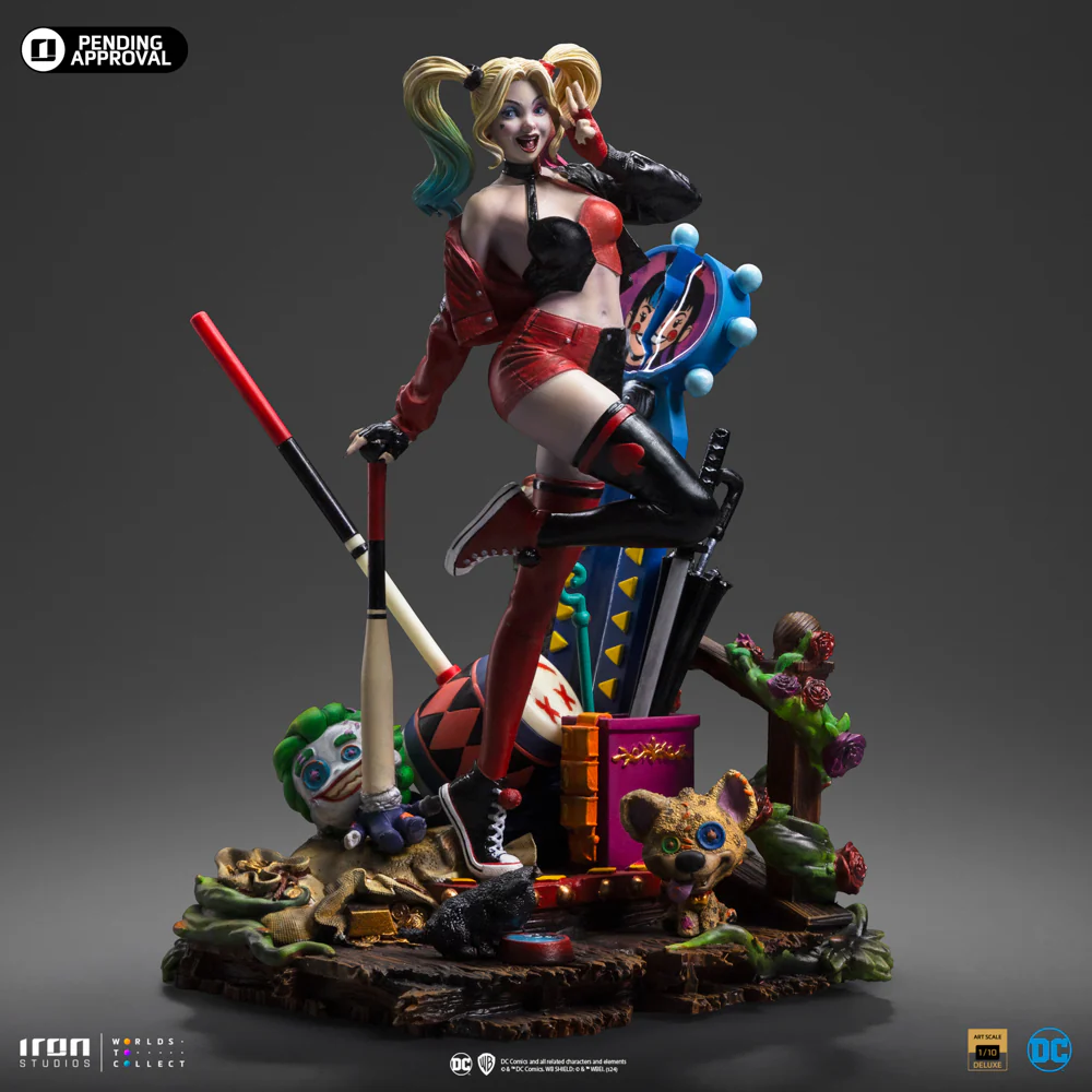 Harley Quinn Deluxe  Gotham City Sirens  Art Scale 1/10  Iron Studios - Image 3