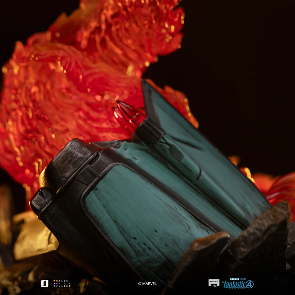 Statue Human Torch (Blue Suit Variant) - Fantastic Four - Art Scale 1/10 - Iron Studios - Image 10
