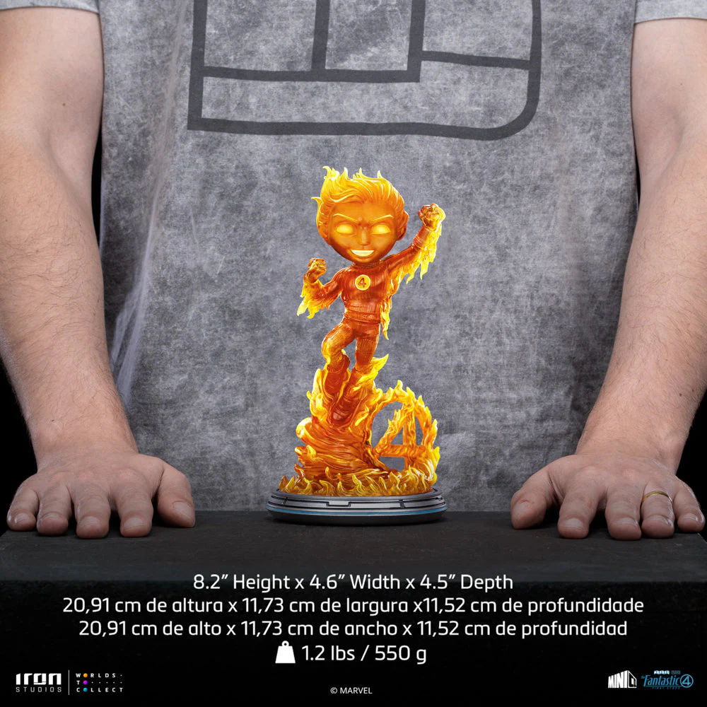 Statue Human Torch The Fantastic Four: First Steps Minico Iron Studios - Image 7