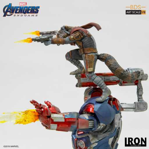 Statue Iron Patriot & Rocket - Avengers: Endgame - Art Scale 1/10 - Iron Studios - Image 6