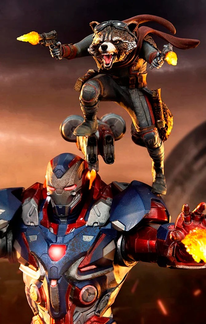Statue Iron Patriot & Rocket - Avengers: Endgame - Art Scale 1/10 - Iron Studios - Image 7