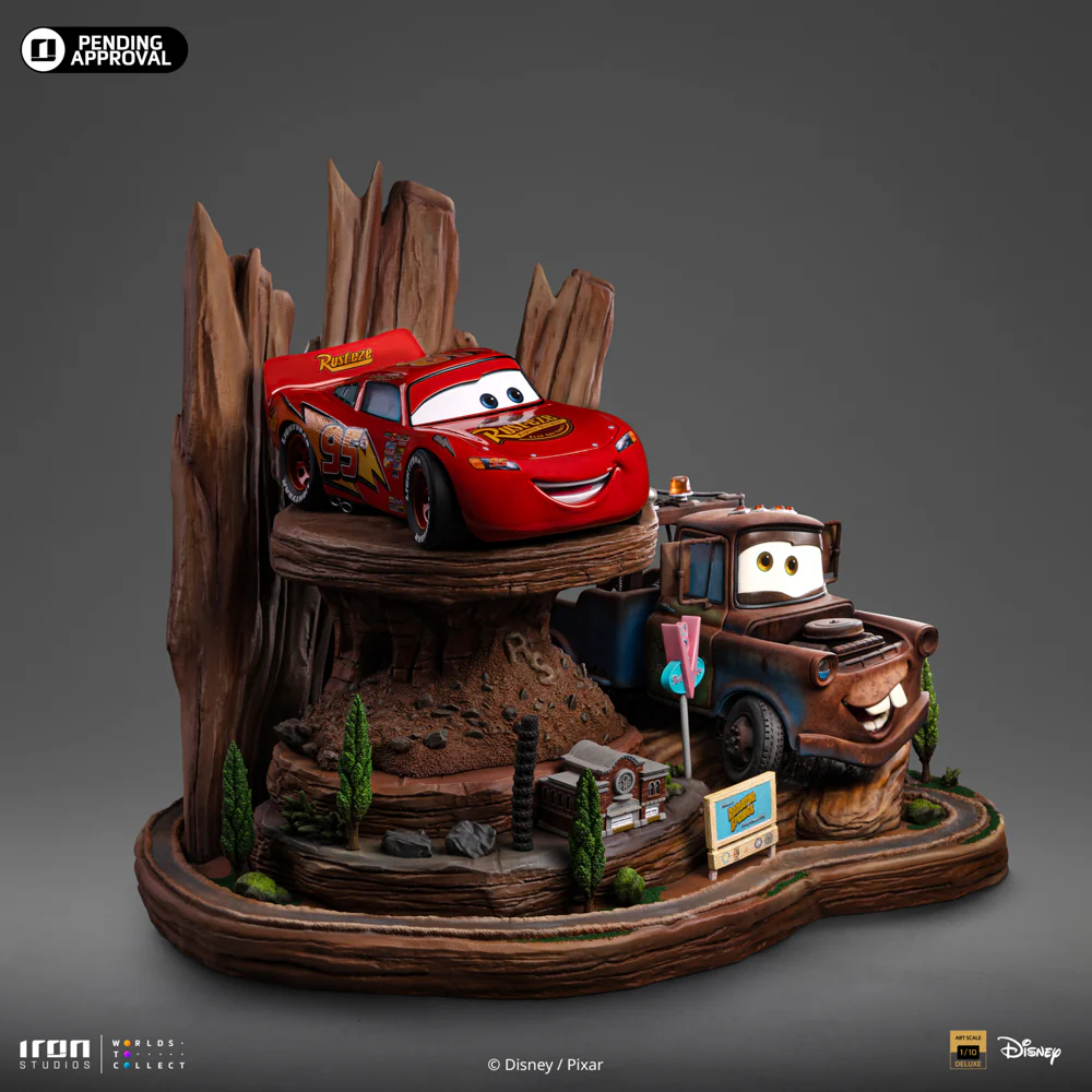 Lightning Mcqueen and Tow Mater - Cars - Art Scale 1/10 - Iron Studios - Image 3