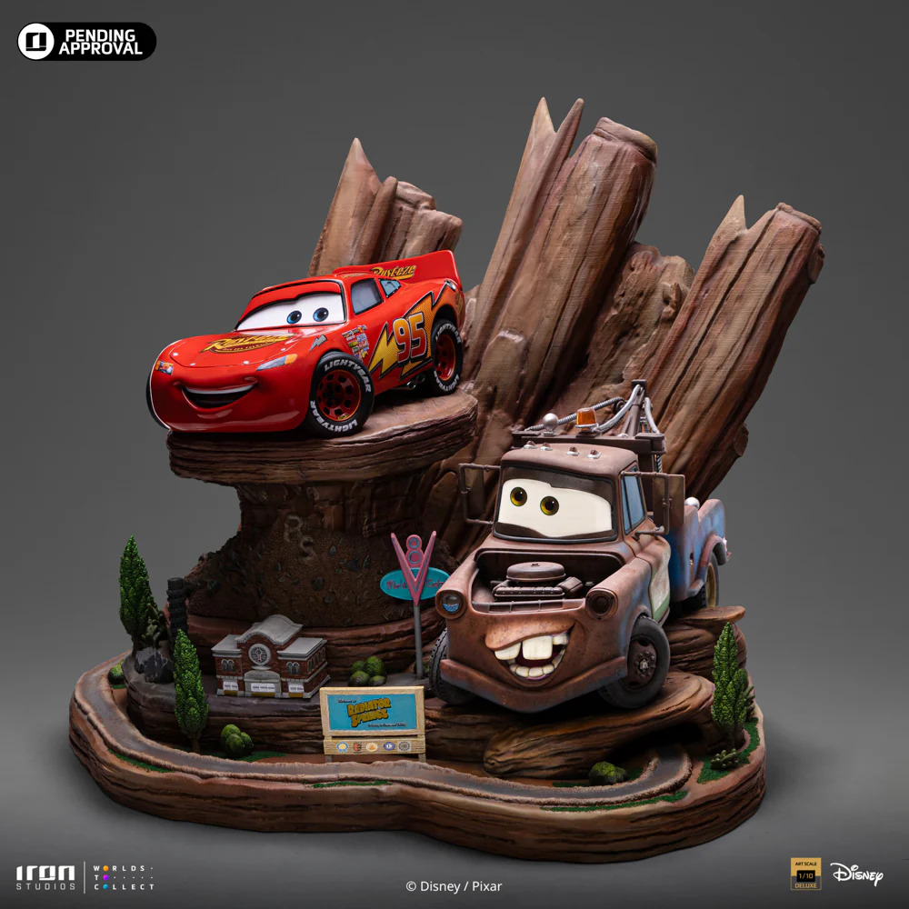 Lightning Mcqueen and Tow Mater - Cars - Art Scale 1/10 - Iron Studios - Image 4
