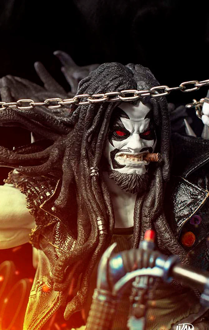 Statue Lobo 1/6 Diorama - By Ivan Reis - DC Comics - Iron Studios - Image 6