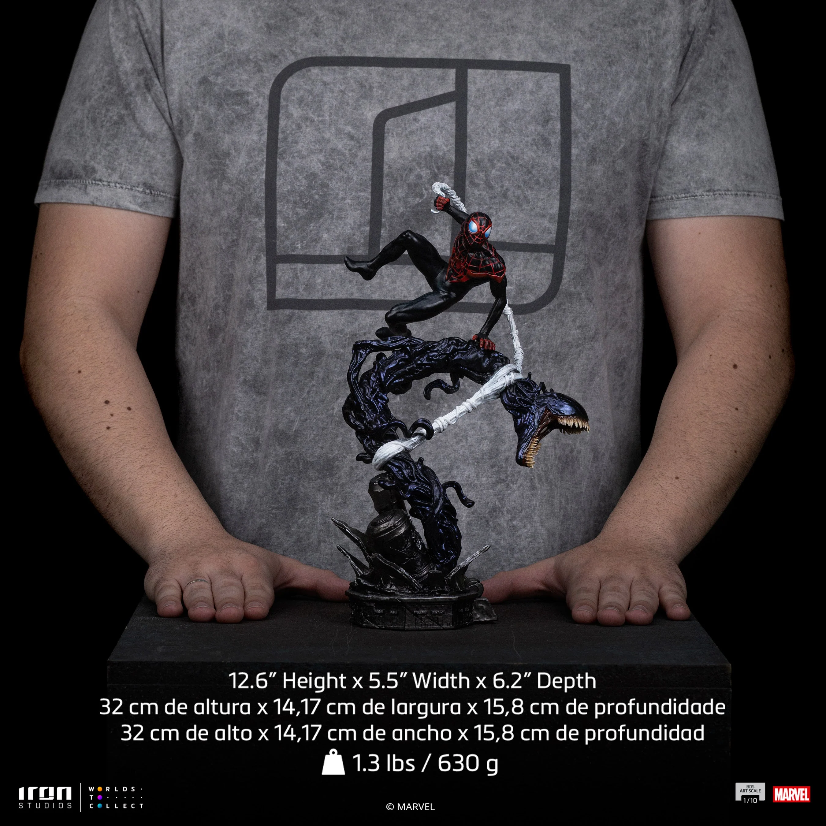 Miles Morales - Spider-Man vs Villains Diorama - BDS Art Scale 1/10 - Iron Studios - Image 12