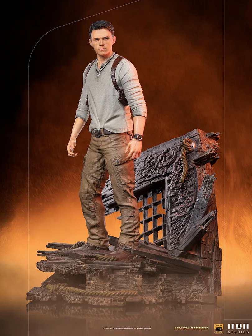Nathan Drake Deluxe  Uncharted (Movie)  Art Scale 1/10  Iron Studios - Image 3