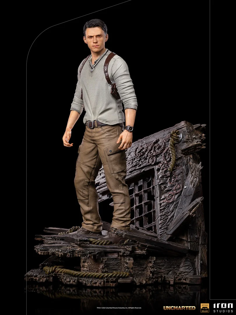 Nathan Drake Deluxe  Uncharted (Movie)  Art Scale 1/10  Iron Studios - Image 4