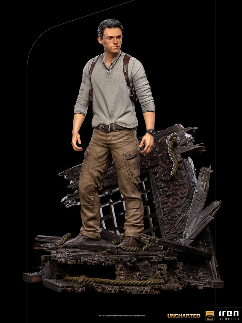 Nathan Drake Deluxe  Uncharted (Movie)  Art Scale 1/10  Iron Studios - Image 8