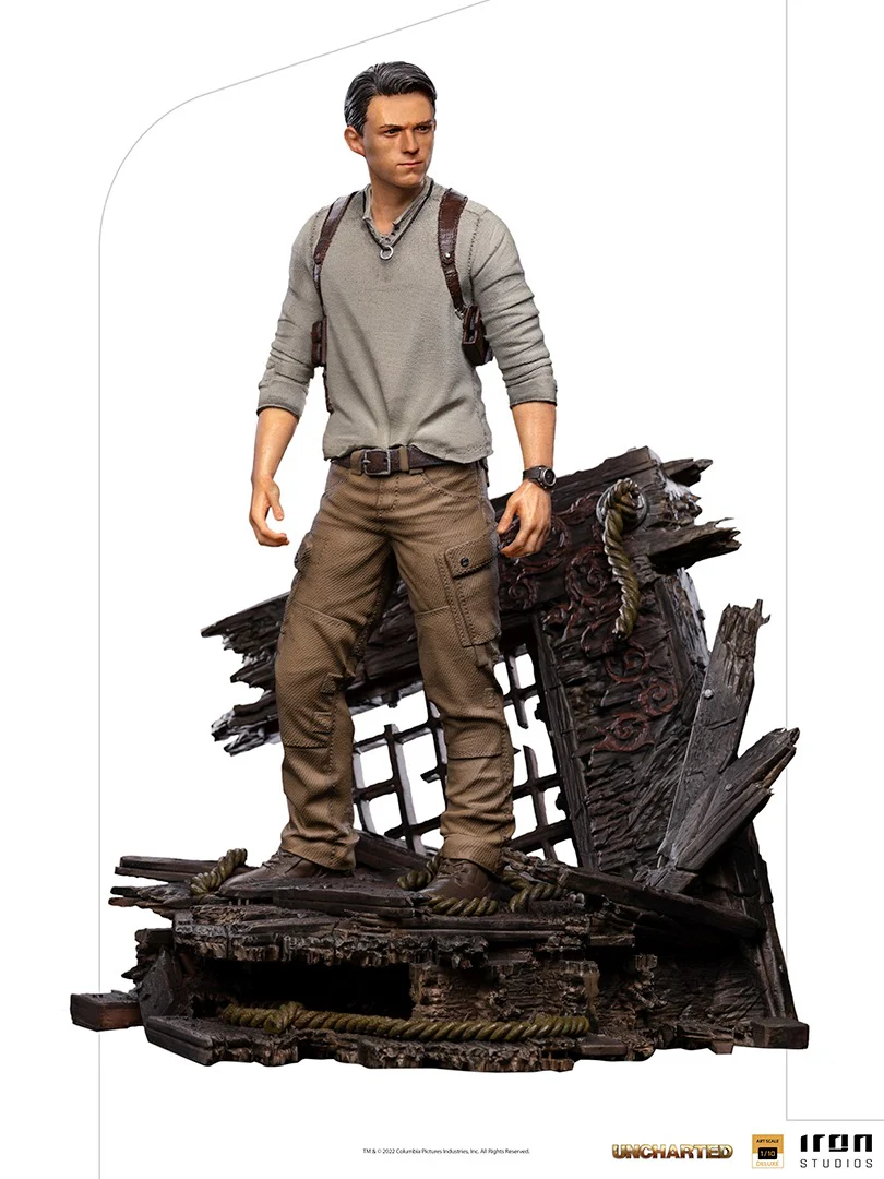 Nathan Drake Deluxe  Uncharted (Movie)  Art Scale 1/10  Iron Studios - Image 9