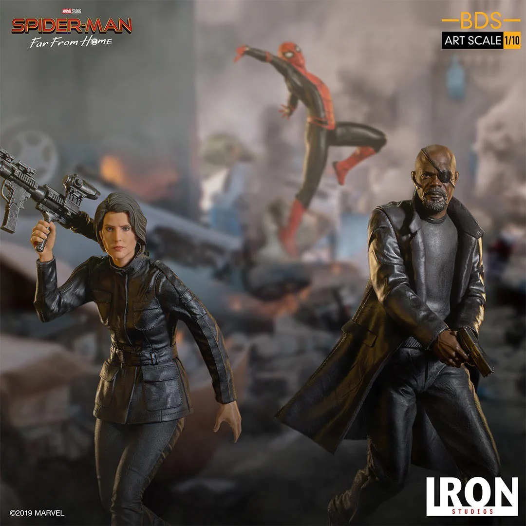 Statue Nick Fury - Spider-Man: Far From Home - Bds Art Scale 1/10 - Iron Studios - Image 5