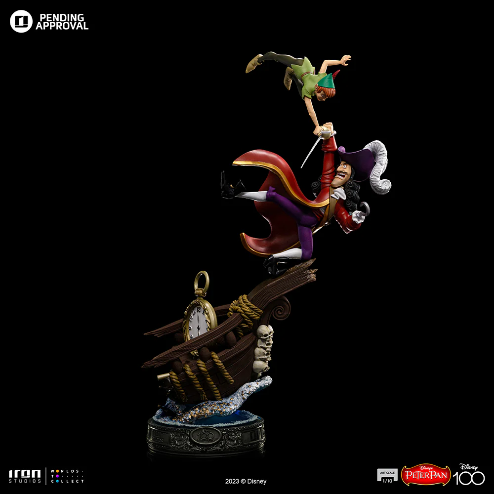 Peter Pan vs Hook 100 Years Version Disney 100th Peter Pan Art Scale 1/10 Iron Studios - Image 2