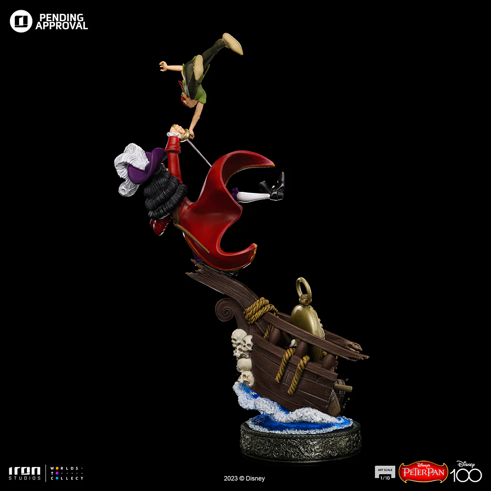 Peter Pan vs Hook 100 Years Version Disney 100th Peter Pan Art Scale 1/10 Iron Studios - Image 4
