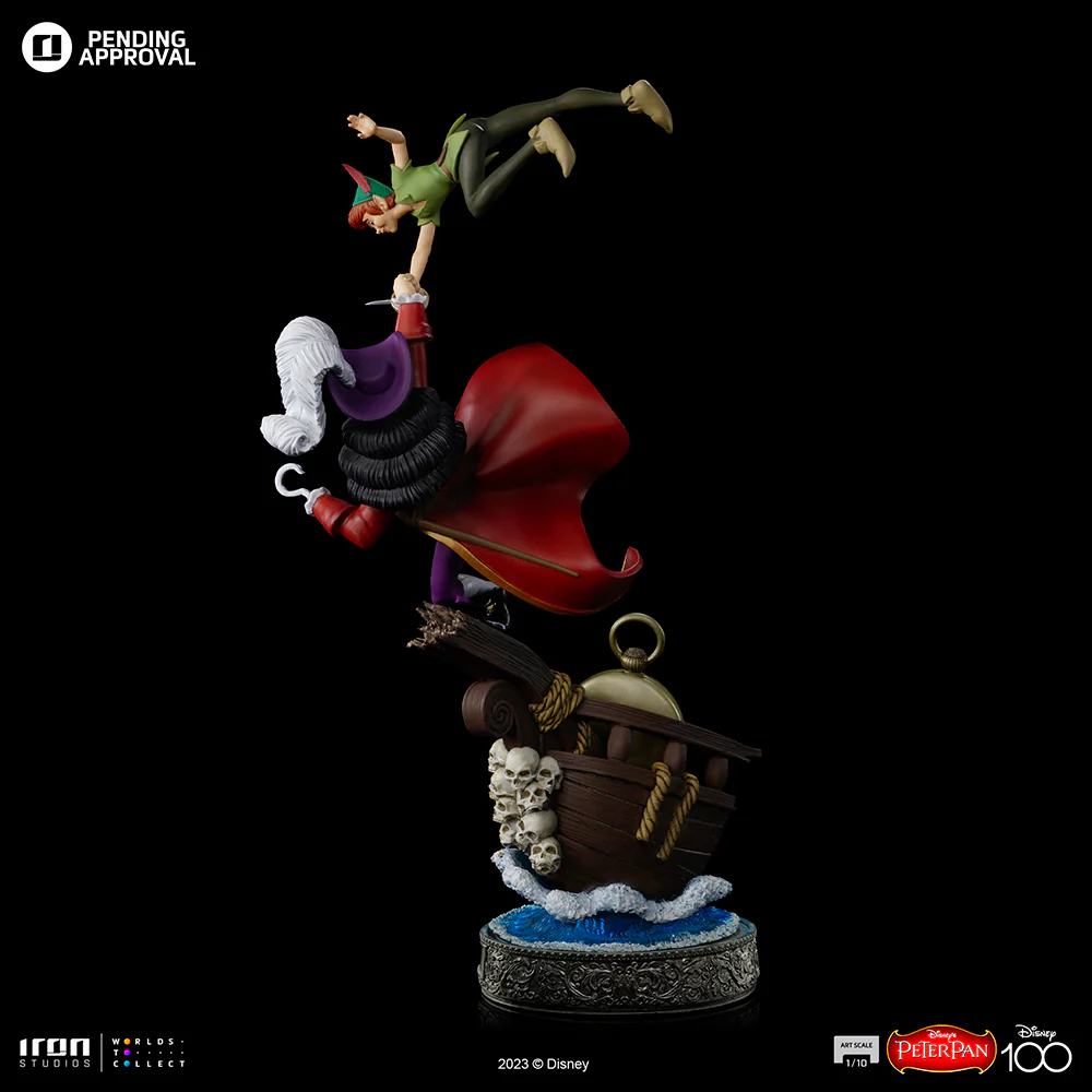 Peter Pan vs Hook 100 Years Version Disney 100th Peter Pan Art Scale 1/10 Iron Studios - Image 5