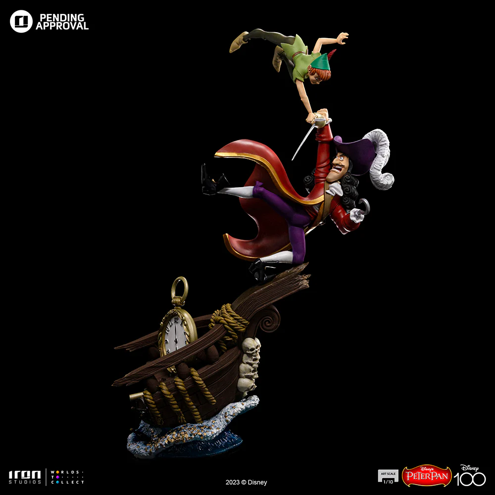 Peter Pan vs Hook - Disney 100th - Peter Pan - Art Scale 1/10 - Iron Studios - Image 3